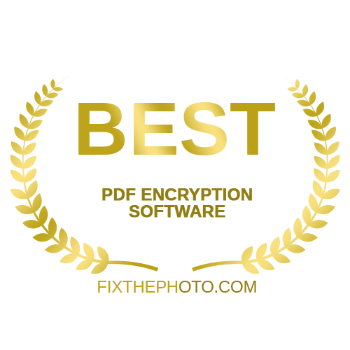 PDF Encryption Software Award from FixThePhoto